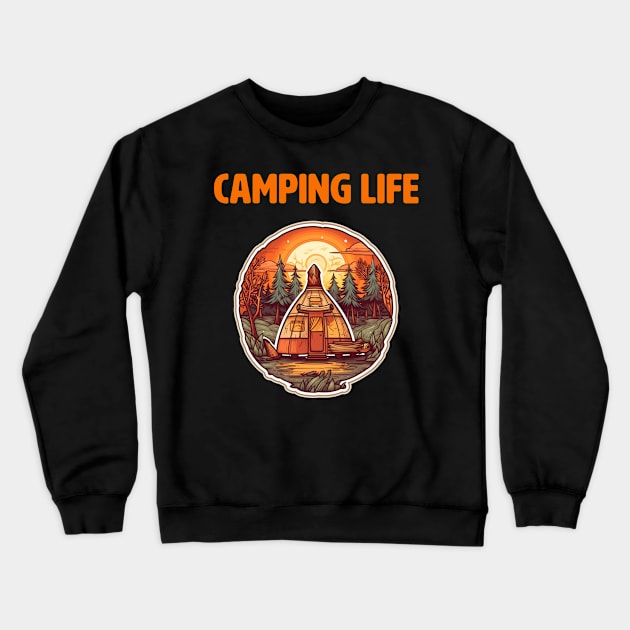 Campers' Paradise - Captivating Camping Design Crewneck Sweatshirt by InTrendSick